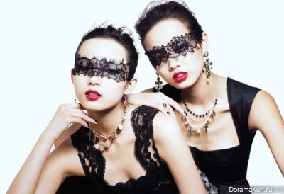 Xiao Wen и Grace Gao для Vogue China февраль 2012