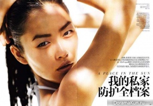 Liu Wen для Vogue China июнь 2011