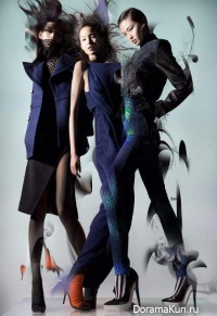 Ming Xi,Wang Xiao и Xiao Wen Ju для Lane Crawford fall-winter 2012