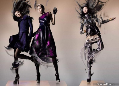 Ming Xi,Wang Xiao и Xiao Wen Ju для Lane Crawford fall-winter 2012