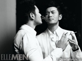Huang Xiao Ming для ELLE April 2014
