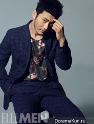 Huang Xiao Ming для ELLE April 2014
