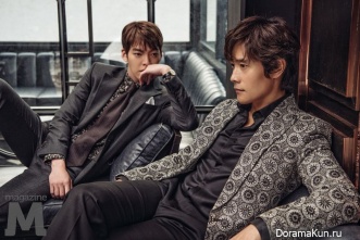 Kim Woo Bin и Lee Byung Hun для M Magazine Vol. 193 Extra Decemer 2016