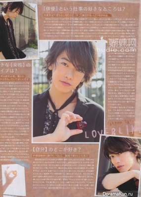Sato Takeru для Junon August 2013