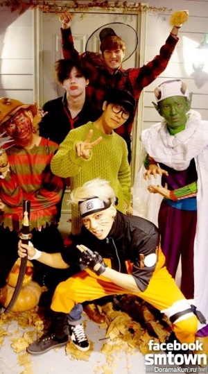 Айдолы SM Entertainment на вечеринке Хэллоуина