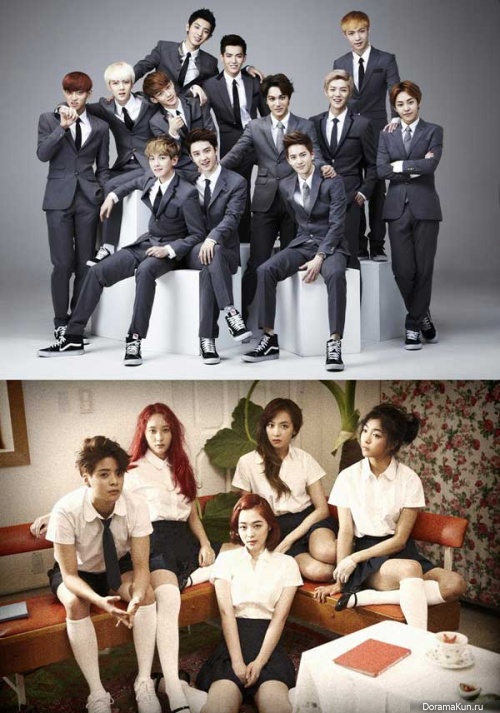 EXO выступят вместе с f(x)