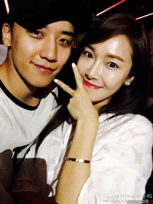 Seungri with Jessica-Big bang 10 years