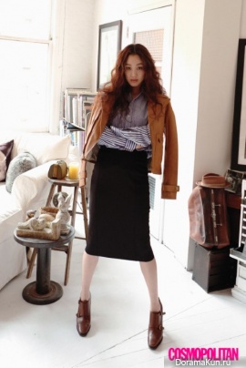 Jung Ryu Won для Cosmopolitan March 2017
