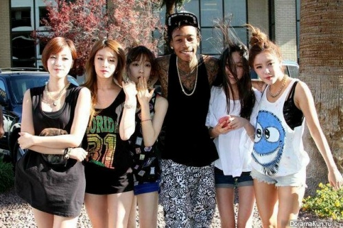 T-ARA and Wiz Khalifa