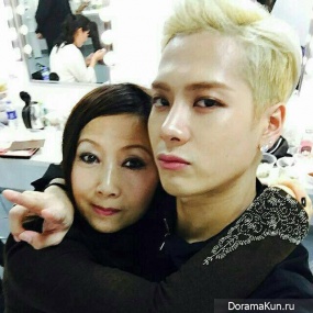 Jackson with a mother