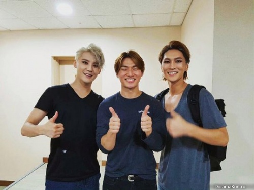 Junsu, Daesung and Park Eun Tae