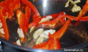Jasmine rice with Chinese cabbage