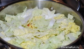 Jasmine rice with Chinese cabbage