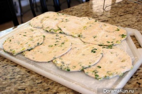 Thai onion pancakes