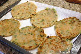 Thai onion pancakes