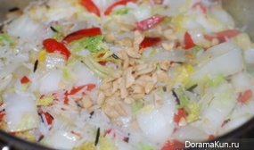 Jasmine rice with Chinese cabbage