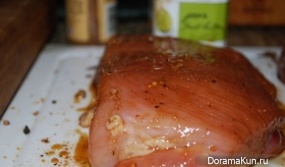 Pork in sweet and sour marinade