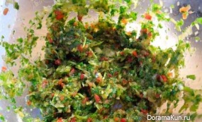 Thai green curry with chicken