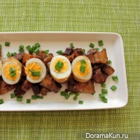 Pork belly with egg