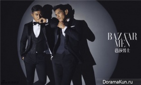 Jacky Heung, Huang Xiaoming для Harper’s Bazaar June 2016