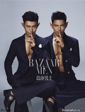 Jacky Heung, Huang Xiaoming для Harper’s Bazaar June 2016