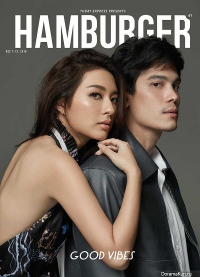Sunny Suwanmetanon, Mew Nittha Jirayungyurn для Hamburger November 2016