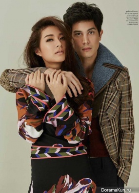 Sunny Suwanmetanon, Mew Nittha Jirayungyurn для Hamburger November 2016