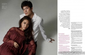 Sunny Suwanmetanon, Mew Nittha Jirayungyurn для Hamburger November 2016