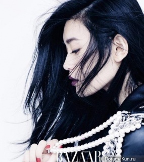 Xi Mengyao для Harper’s Bazaar January 2017