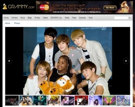 SHINee и Доника Стерлинг появились на официалом сайте Грэмми