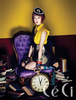 Park Shin Hye для CéCi April 2011