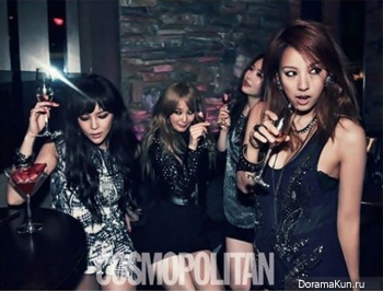 Park Si Yeon, Lee Hyori, MayBee, Ahn Hye Kyung, 2AM для Cosmopolitan 2012