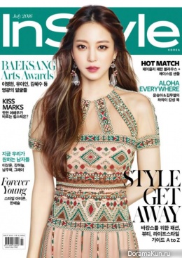 Han Ye Seul для InStyle July 2016