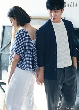 Jin Goo, Kim Ji Won для Grazia April 2016 Extra