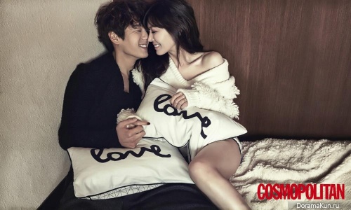 Kwak Si Yang, Kim So Yeon для Cosmopolitan January 2016