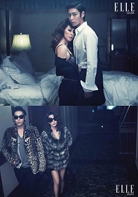 T.O.P and Lee Mi Suk for Elle Magazine
